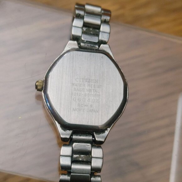 Citizen Quartz Bracelet Watch Two Tone Stainless Steel Band White Date Dial main image 8